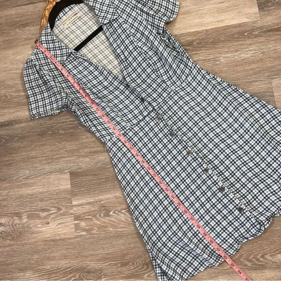 Urban Outfitters Blue Plaid Mini Dress - Picture 3 of 7